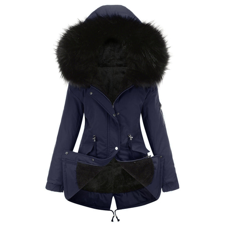 Marina™ | Warm parka met fluwelen details