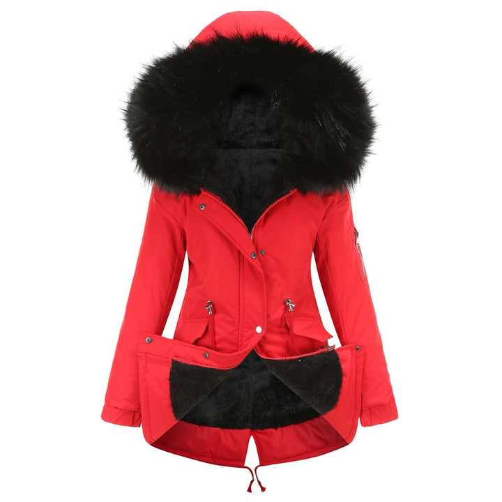 Marina™ | Warm parka met fluwelen details