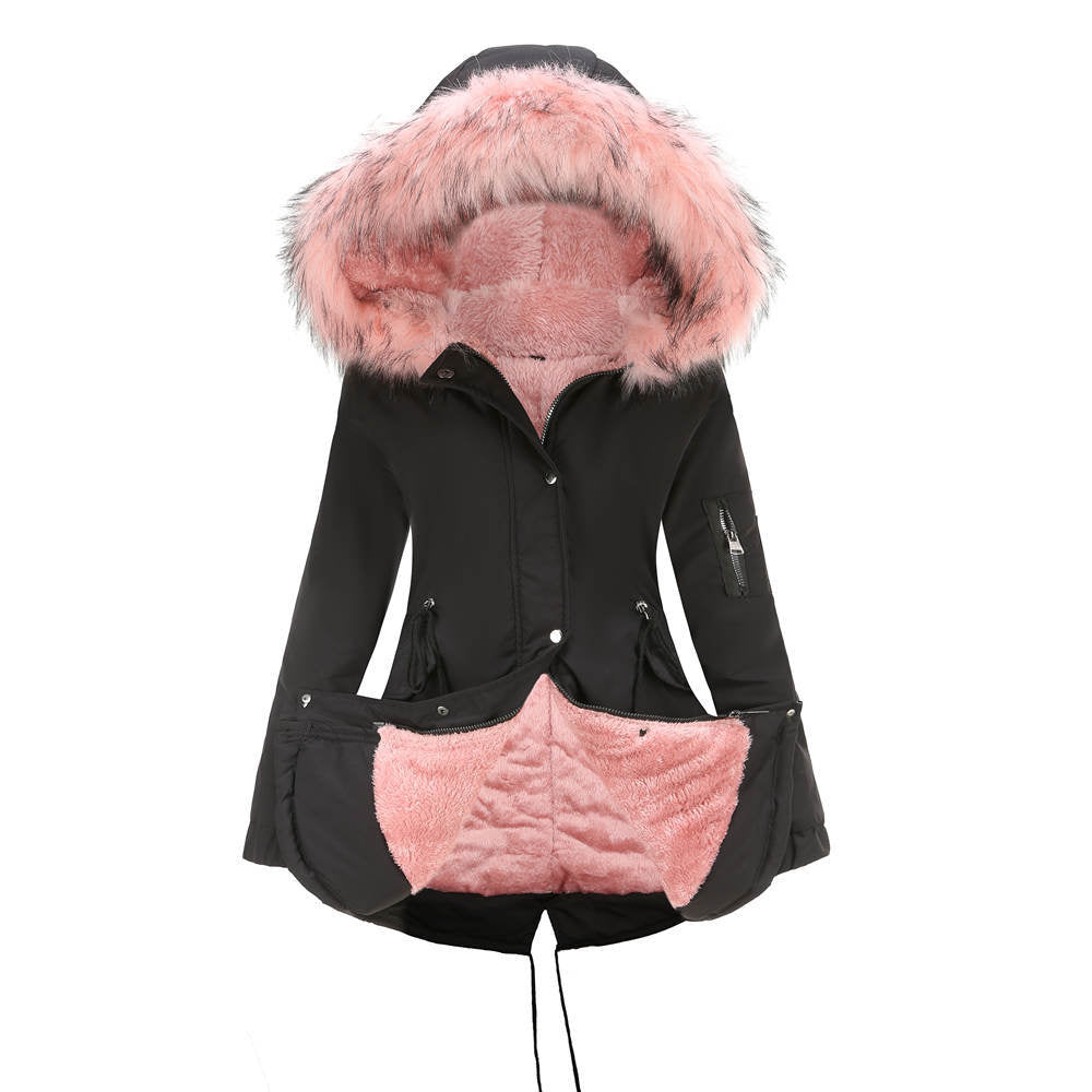 Marina™ | Warm parka met fluwelen details