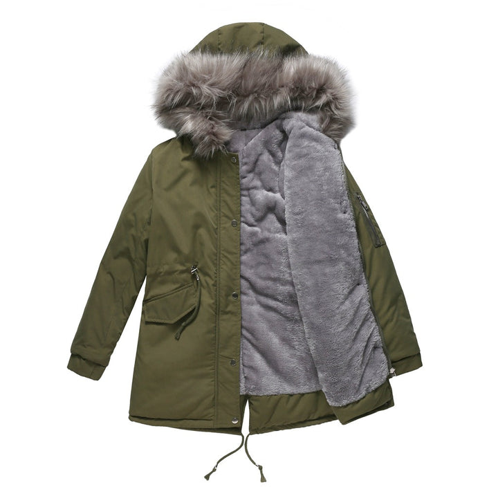Marina™ | Warm parka met fluwelen details