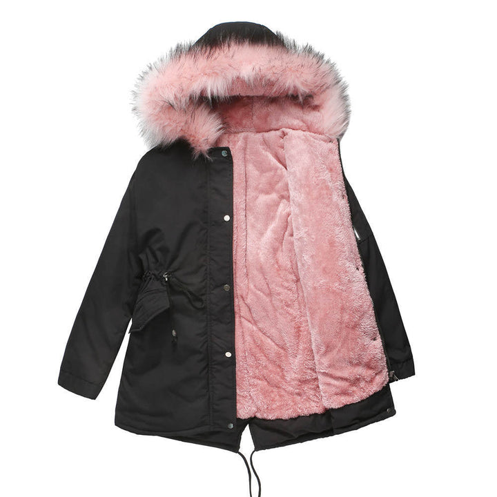 Marina™ | Warm parka met fluwelen details