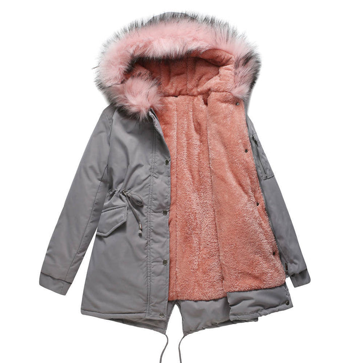 Marina™ | Warm parka met fluwelen details