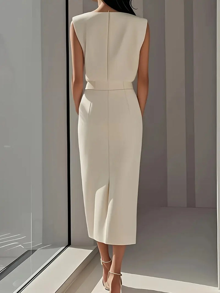 Alisette | Midi Dress with Side Slit