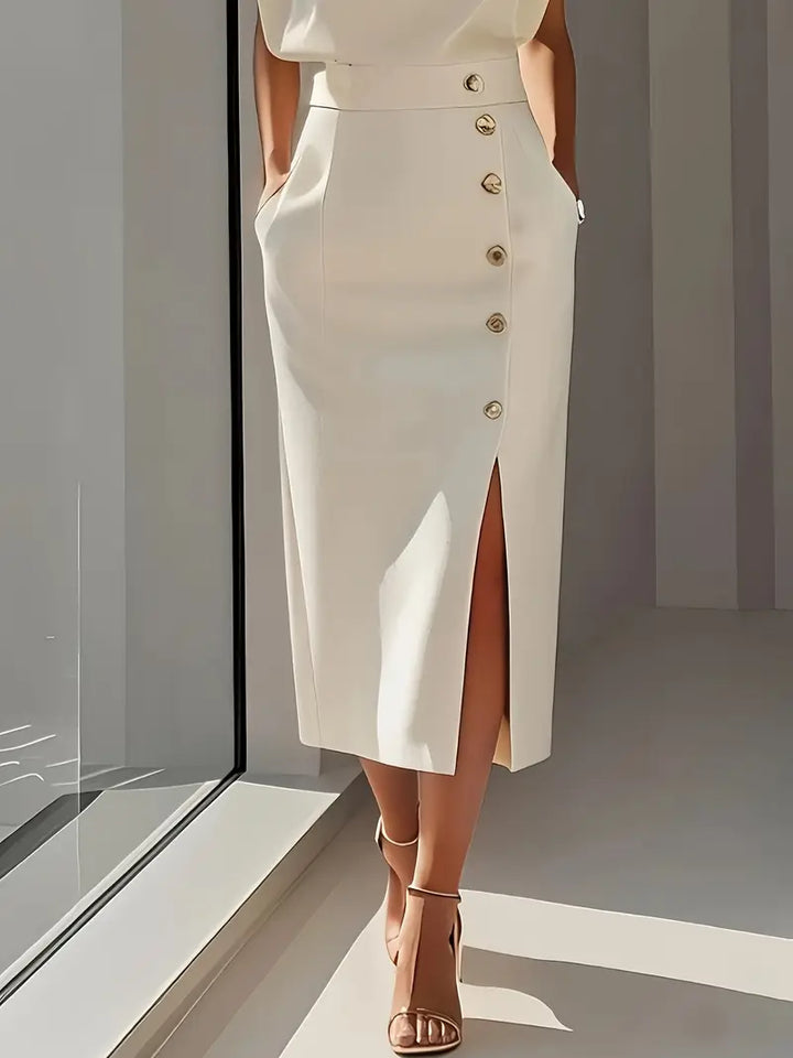 Alisette | Midi Dress with Side Slit