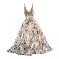 Wren™ | Boho bloemen spaghetti strap jurk