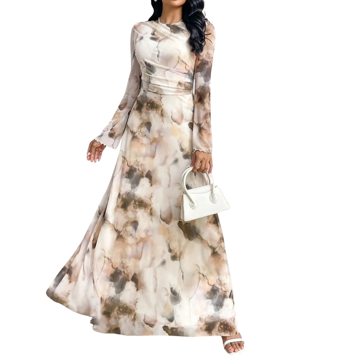 Celeste™ | Tie-dye mesh print elegance jurk