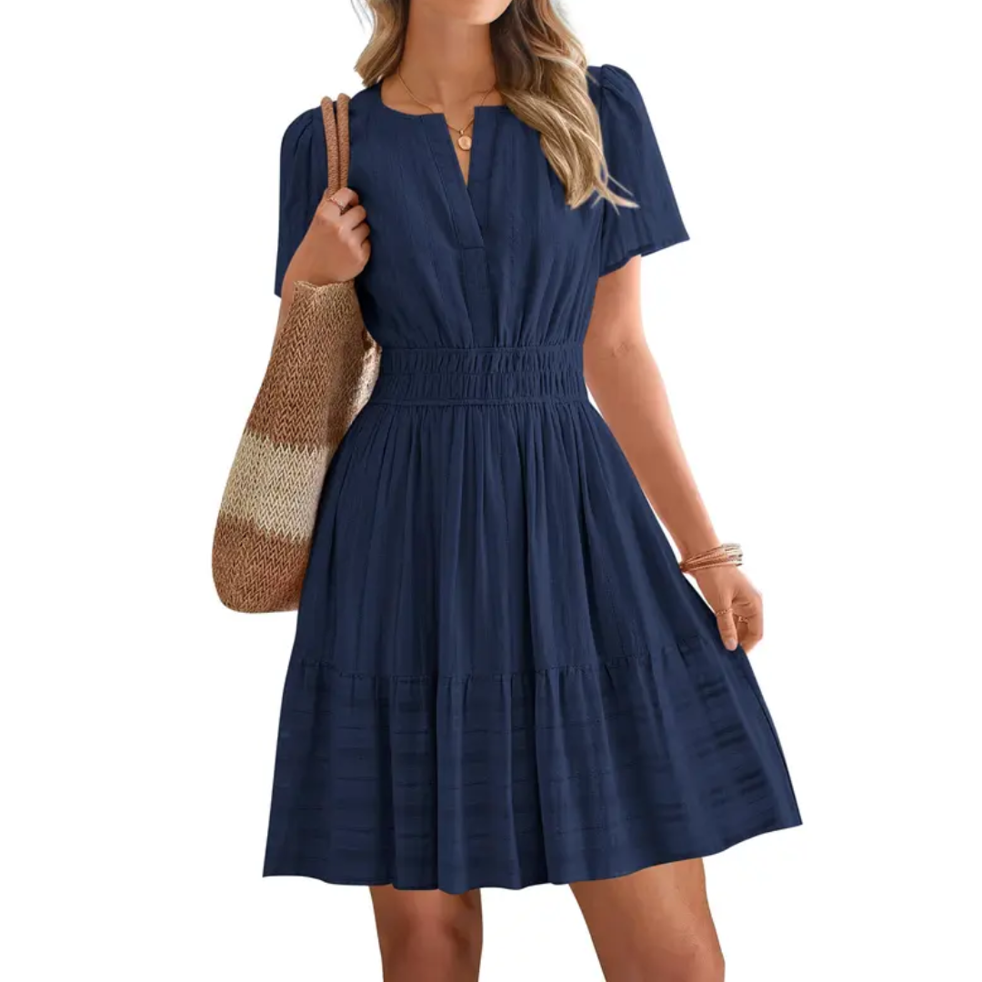 Blossom™ | Boho V-hals mini jurk