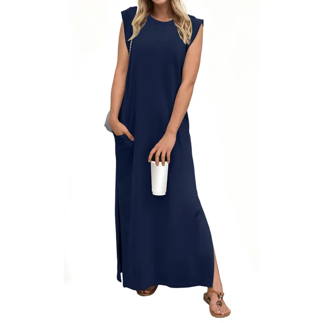Lydia™ | Breezy split pocket maxi jurk