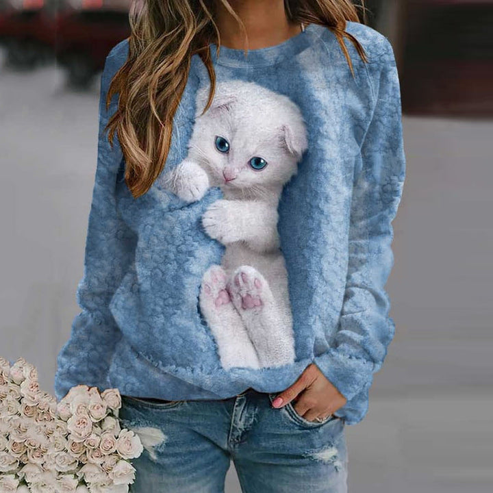 Neko™ | Cozy sweatshirt met kattenprint