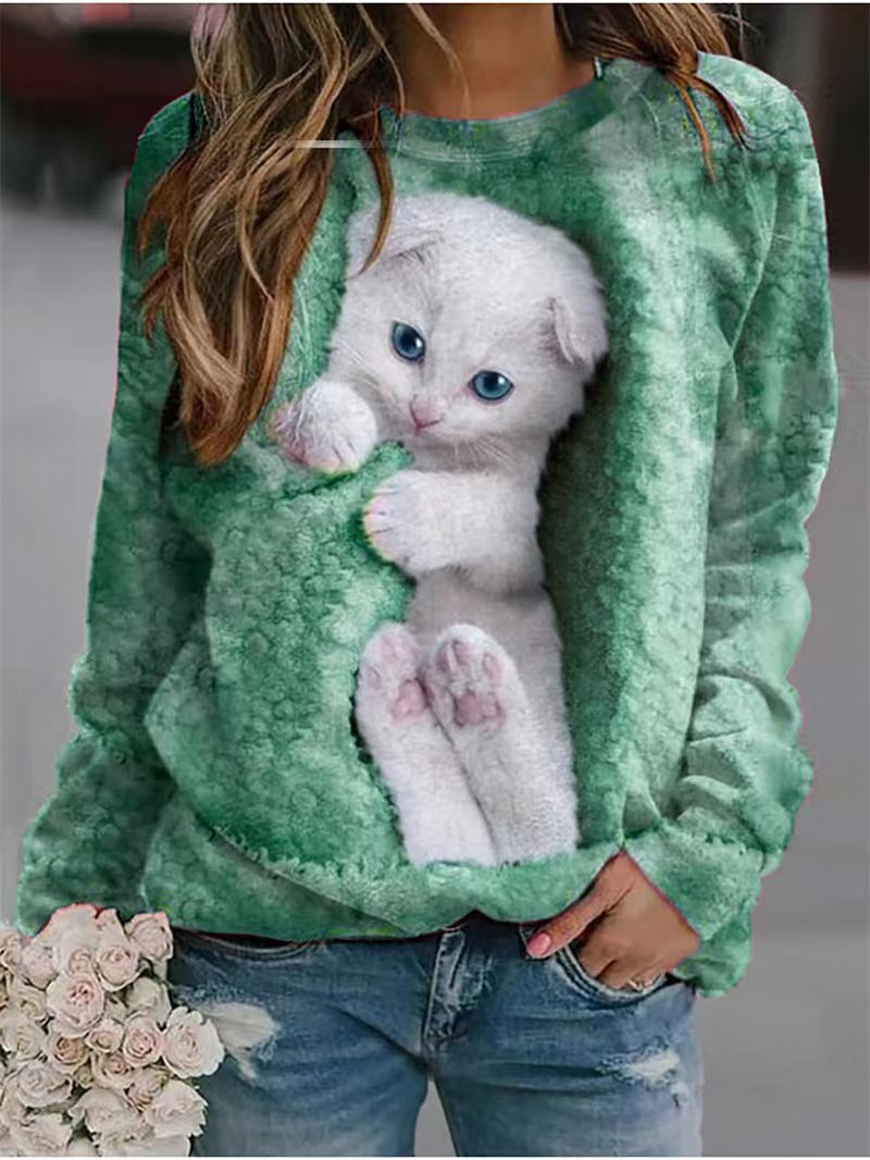 Neko™ | Cozy sweatshirt met kattenprint