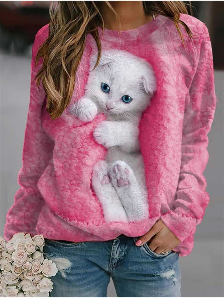 Neko™ | Cozy sweatshirt met kattenprint