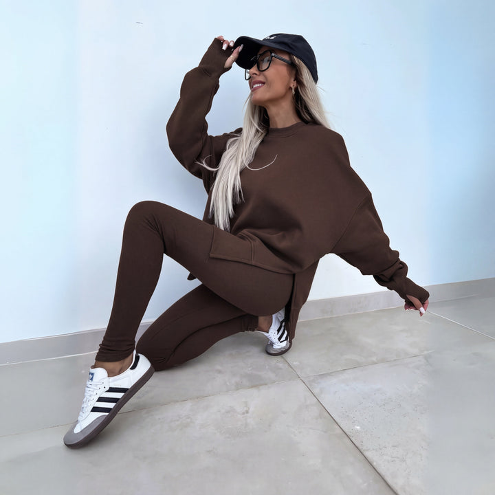 Yachi™ | Casual lange mouwen sweatshirt and broek set