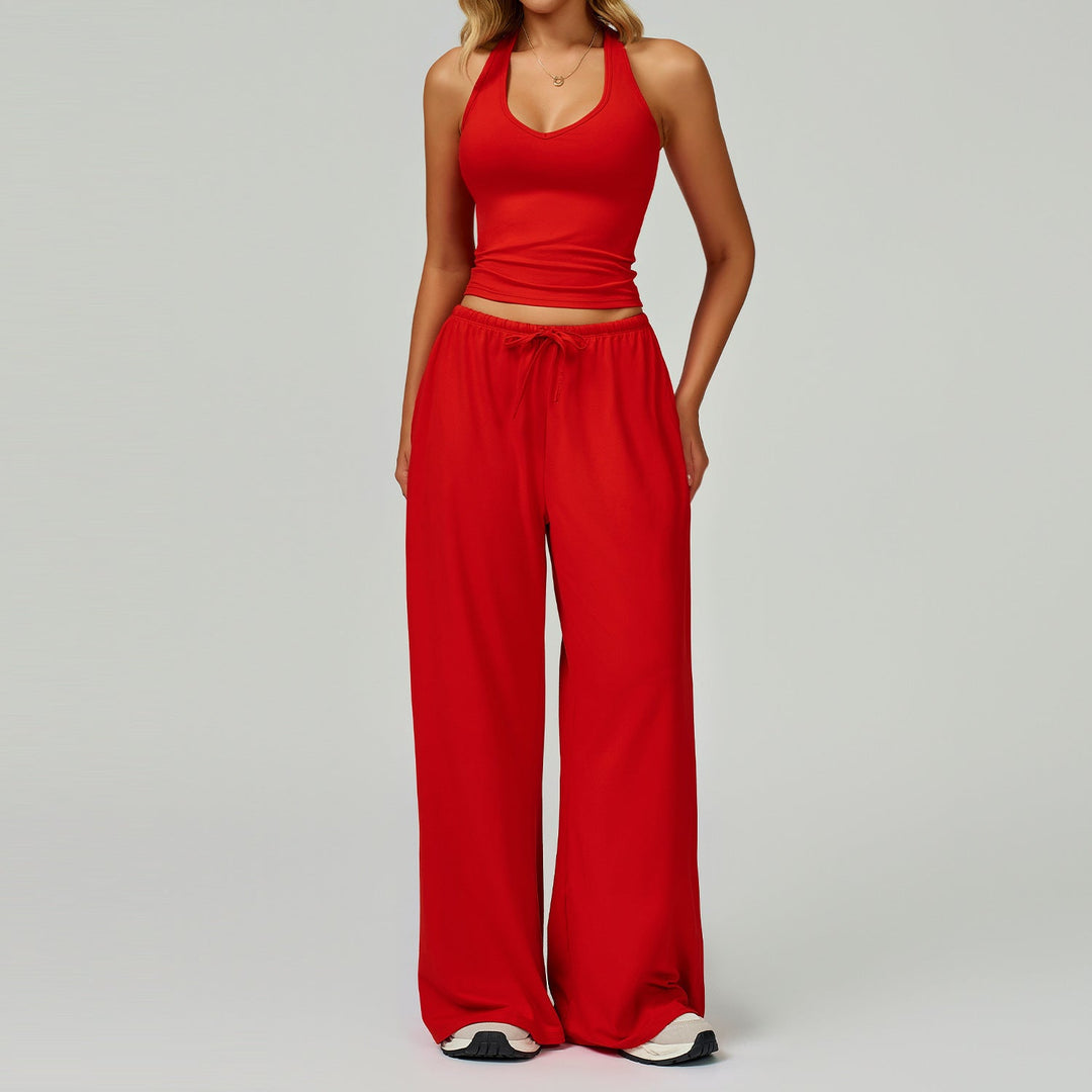 Araya™ | Casual crop tanktop and wide-leg broek set
