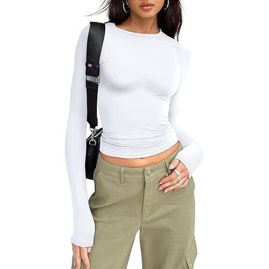 Jihyo™ | Casual lange mouwen ronde hals top