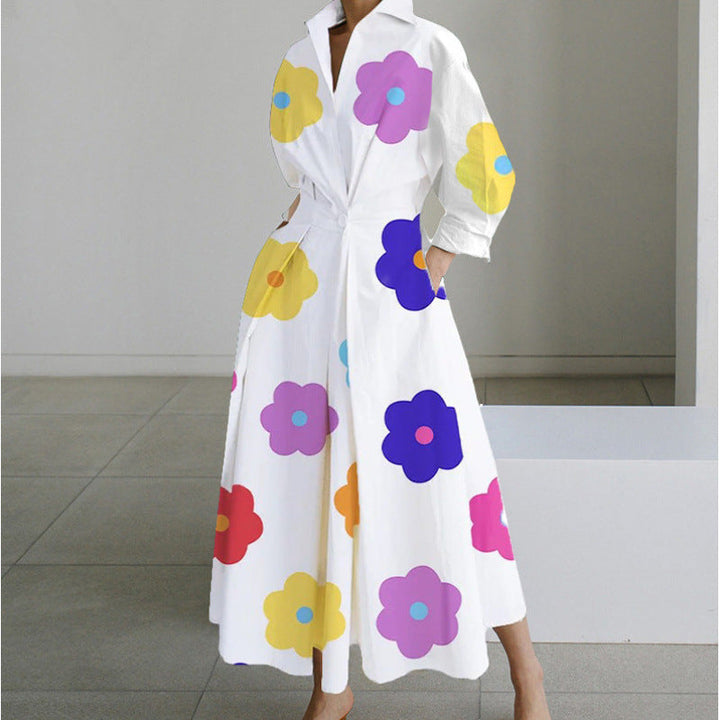Sofer™ | Elegante front wrap collared maxi jurk