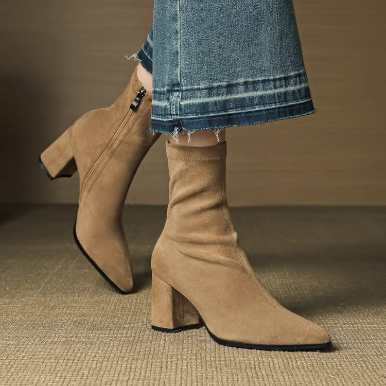 Sienna | Suède laarzen