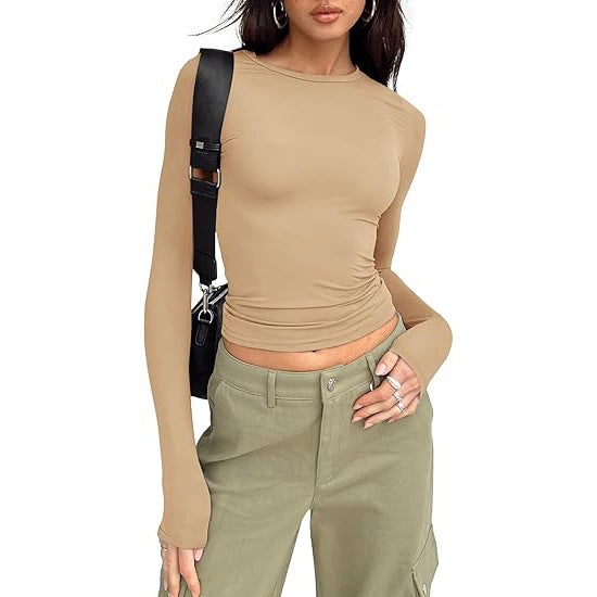 Jihyo™ | Casual lange mouwen ronde hals top
