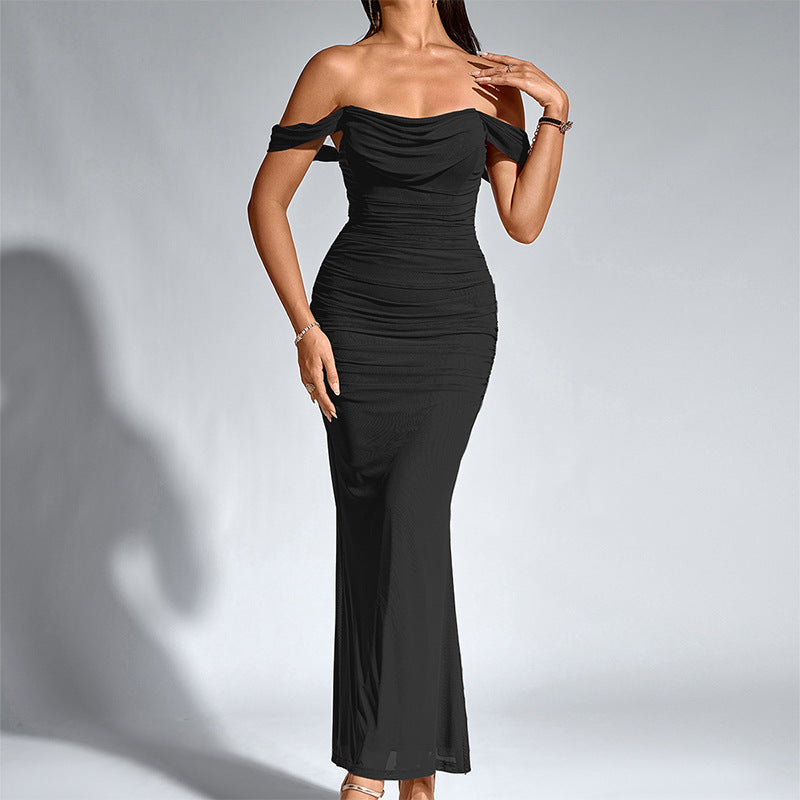 Eunoia™ | Elegante off shoulder backless mermaid jurk
