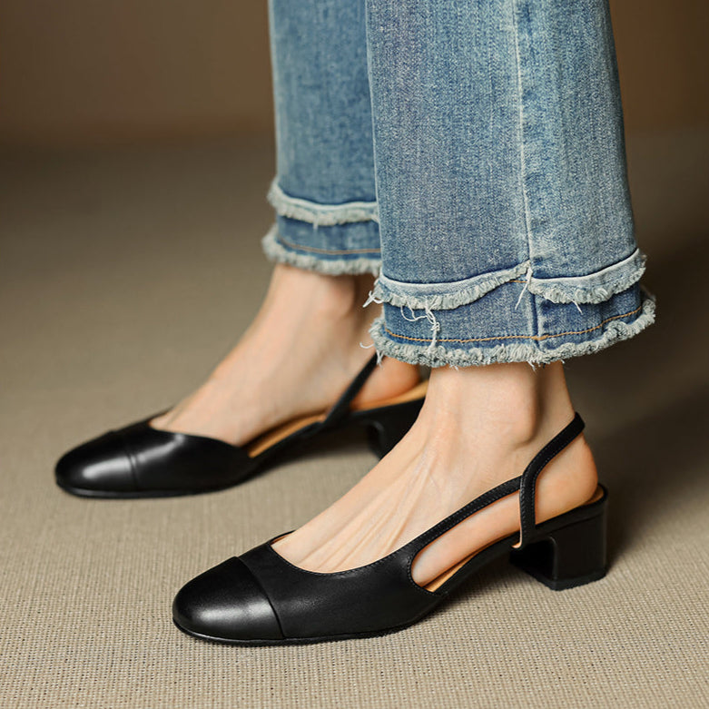 Reyna | Leren leather pumps
