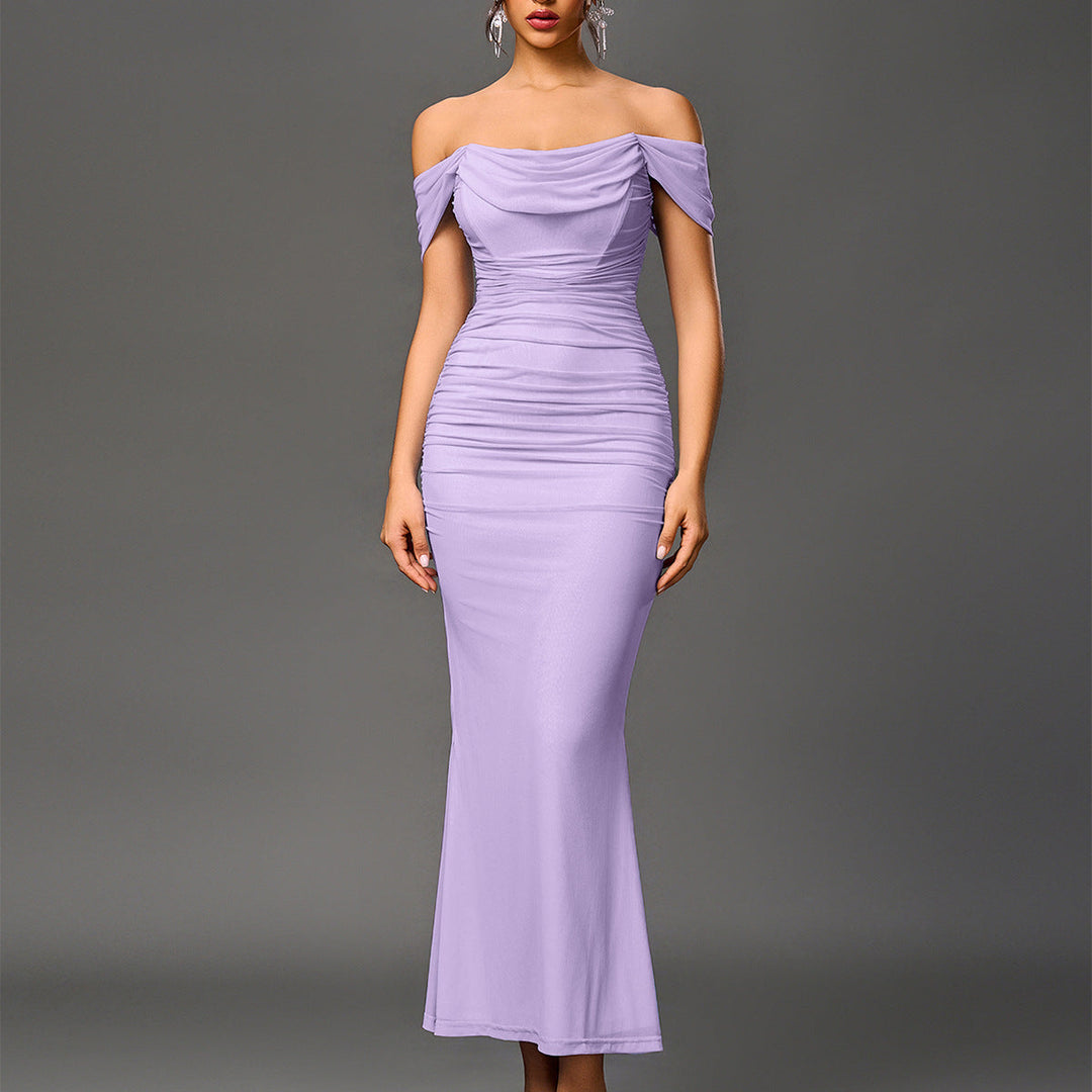 Eunoia™ | Elegante off shoulder backless mermaid jurk