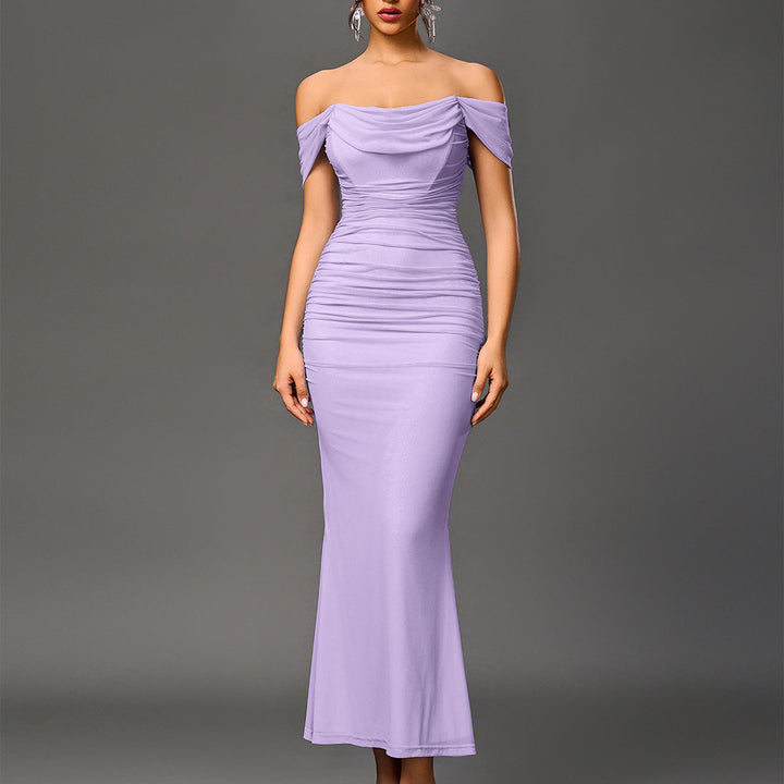 Eunoia™ | Elegante off shoulder backless mermaid jurk