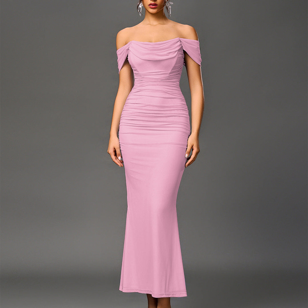 Eunoia™ | Elegante off shoulder backless mermaid jurk