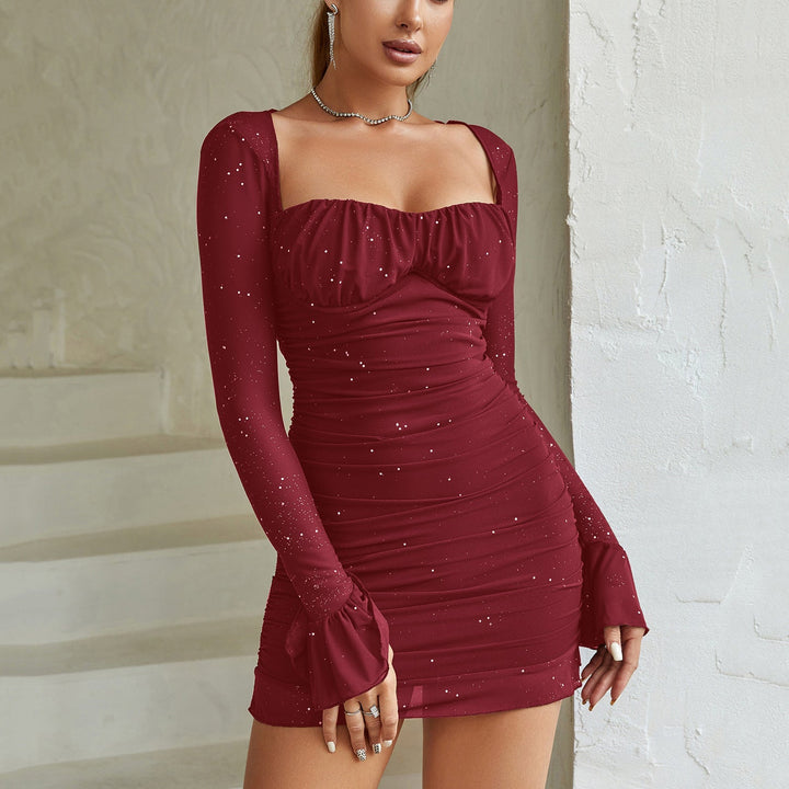Eveline™ | Elegante mesh lange mouwen bodycon jurk