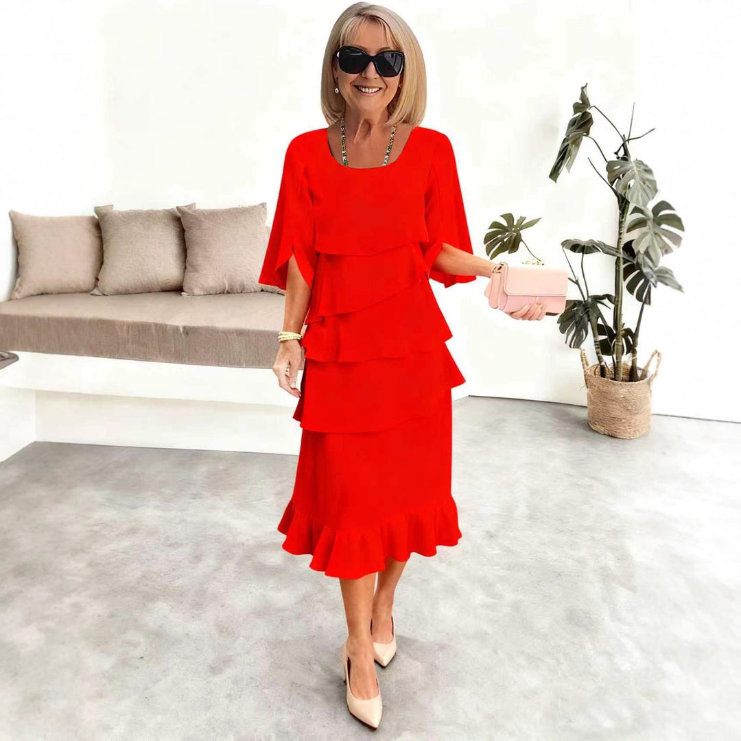 Ann | Elegante midi jurk
