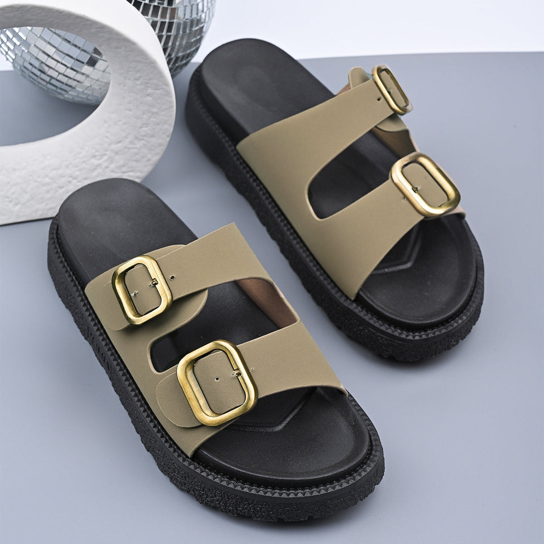 Lalaine™ | Chique two-strap summer platformsandalen