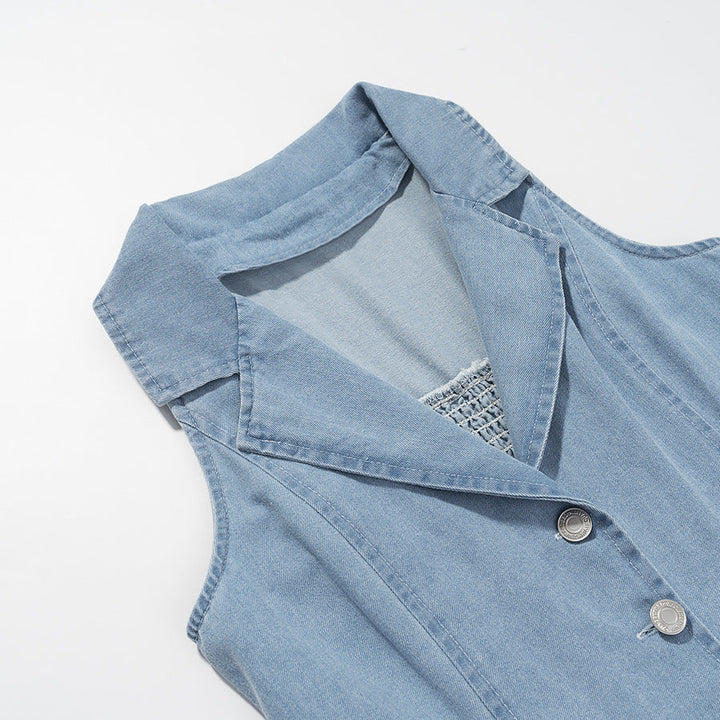 Inocencia™ | Klassieke buttoned down deep maxi jurk met V-hals