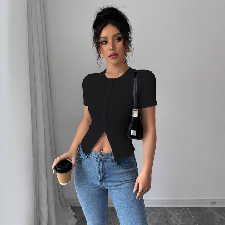Hati™ | Relaxte summer short sleeve buttoned top