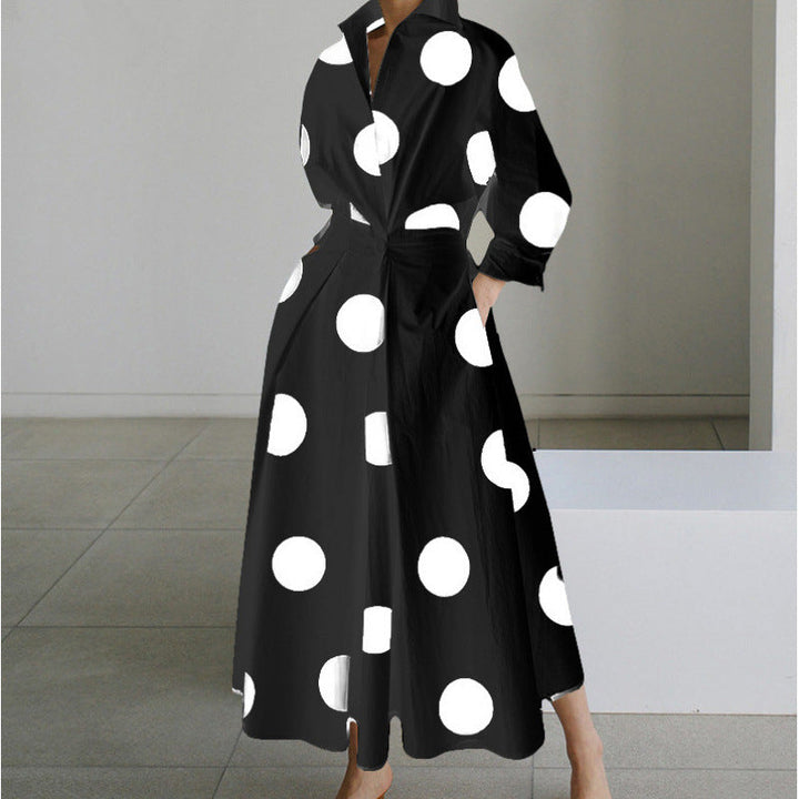 Sofer™ | Elegante front wrap collared maxi jurk