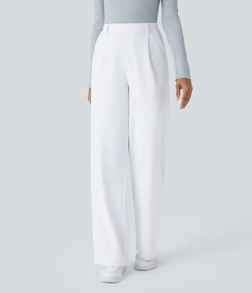 Charmie™ | Casual high waist straight leg broek