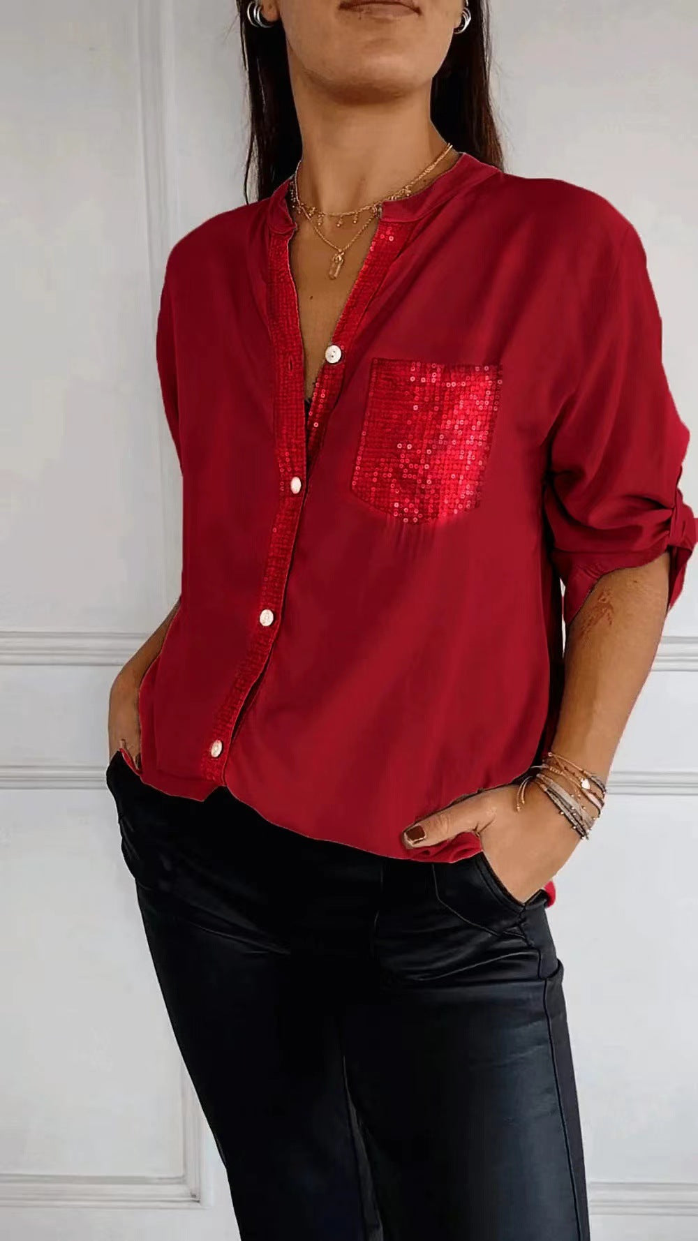 Danica™ | Sequin detailed blouse