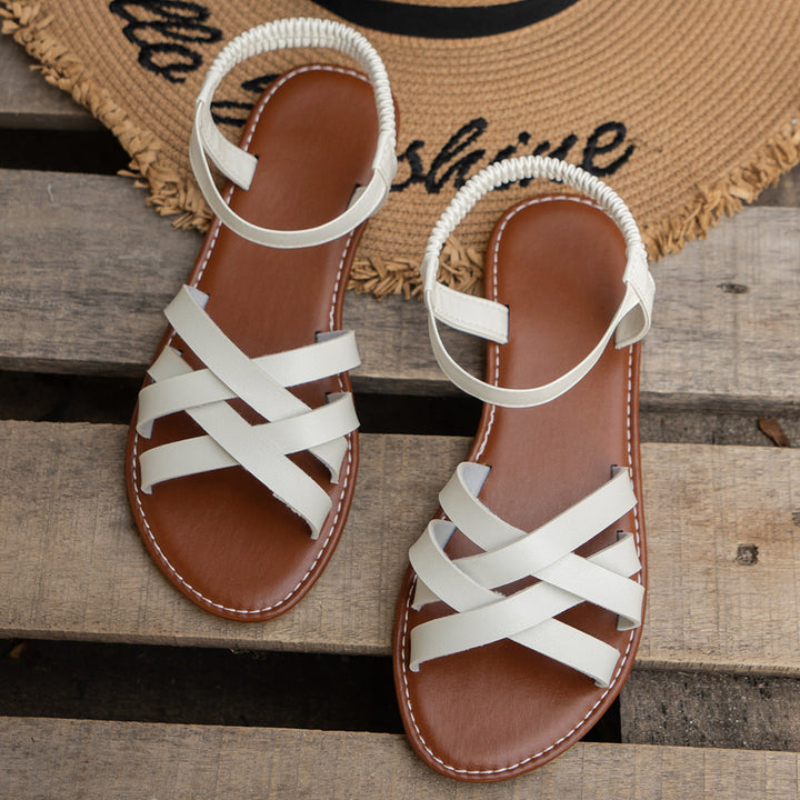 Lowita™ | Casual antislip cross flat sandalen
