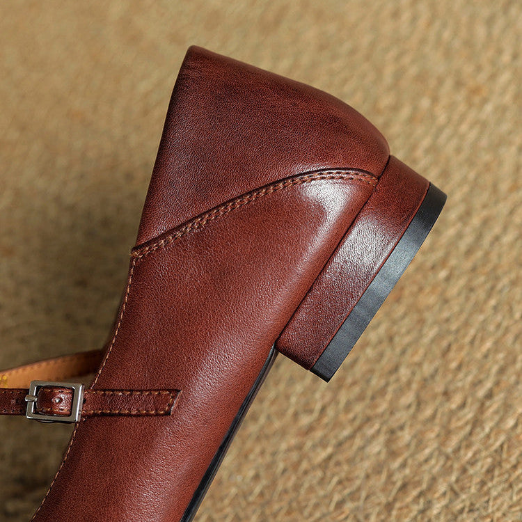 Miska | Leren leather ballerina's