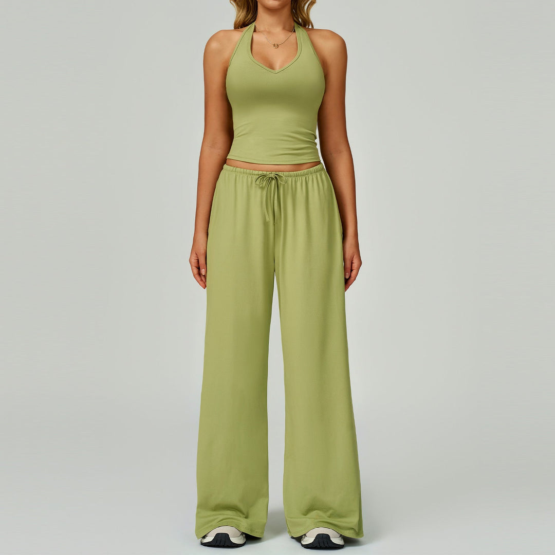 Araya™ | Casual crop tanktop and wide-leg broek set