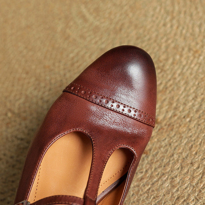 Miska | Leren leather ballerina's