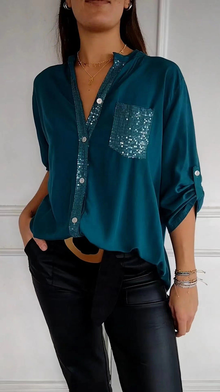 Danica™ | Sequin detailed blouse