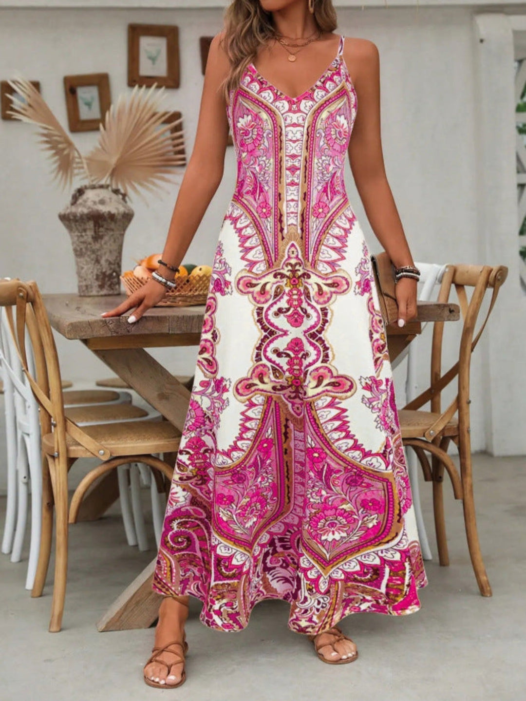 Pugar™ | Chique summer zonder mouwen strap maxi jurk