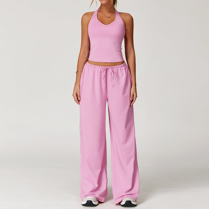 Araya™ | Casual crop tanktop and wide-leg broek set