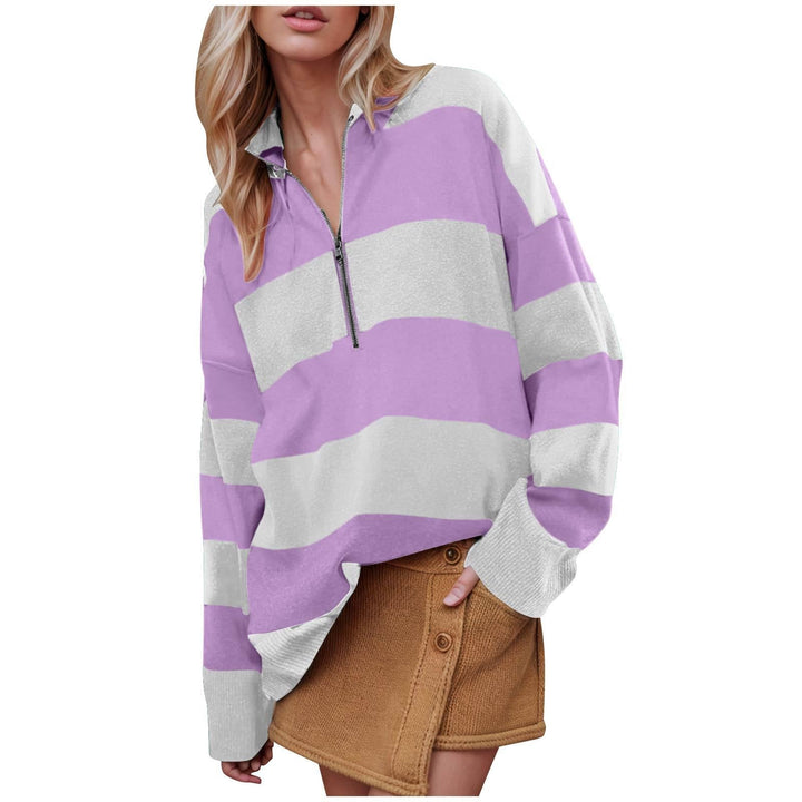 Camilla™ | Comfy lange mouwen pullover trui with half zipper