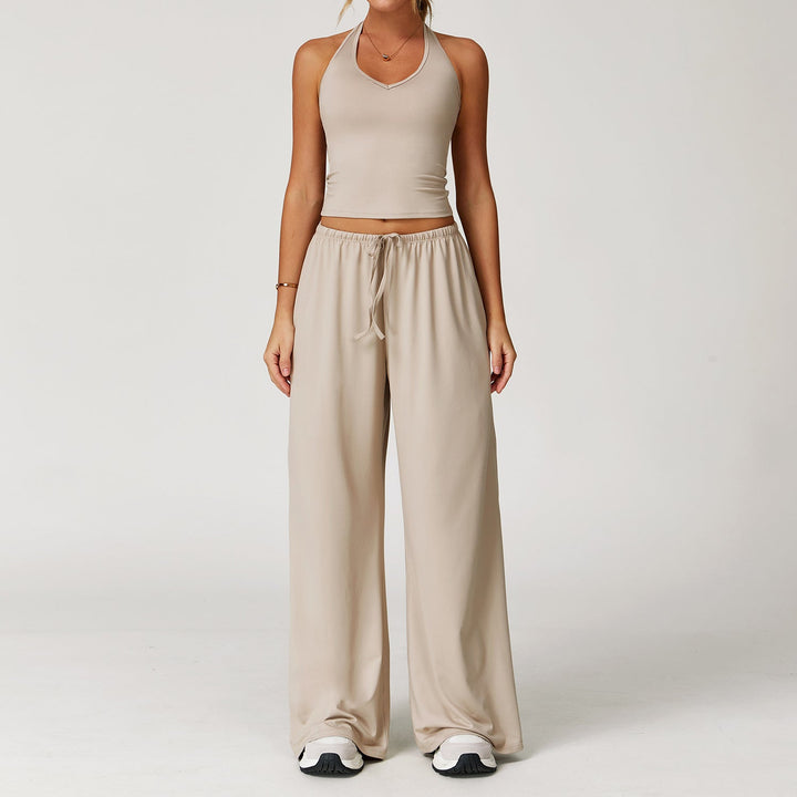 Araya™ | Casual crop tanktop and wide-leg broek set