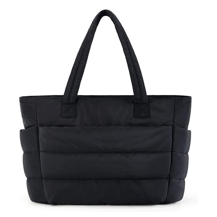 Nadine™ | Puffy bubble shopper voor dames gewatteerde laptop schoudertas