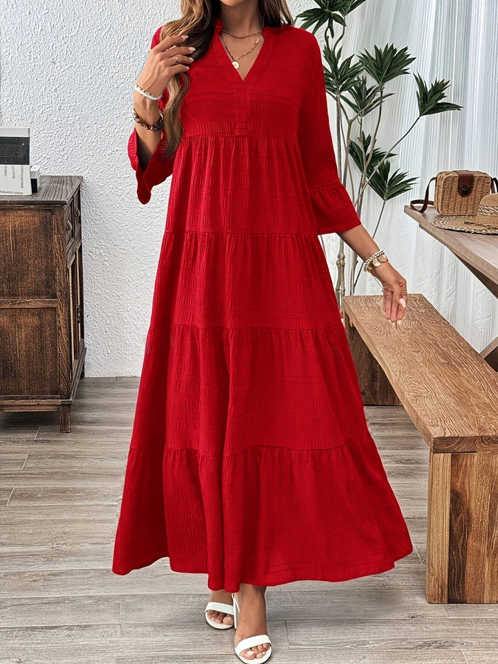 Stella™ | Casual V-hals summer maxi jurk