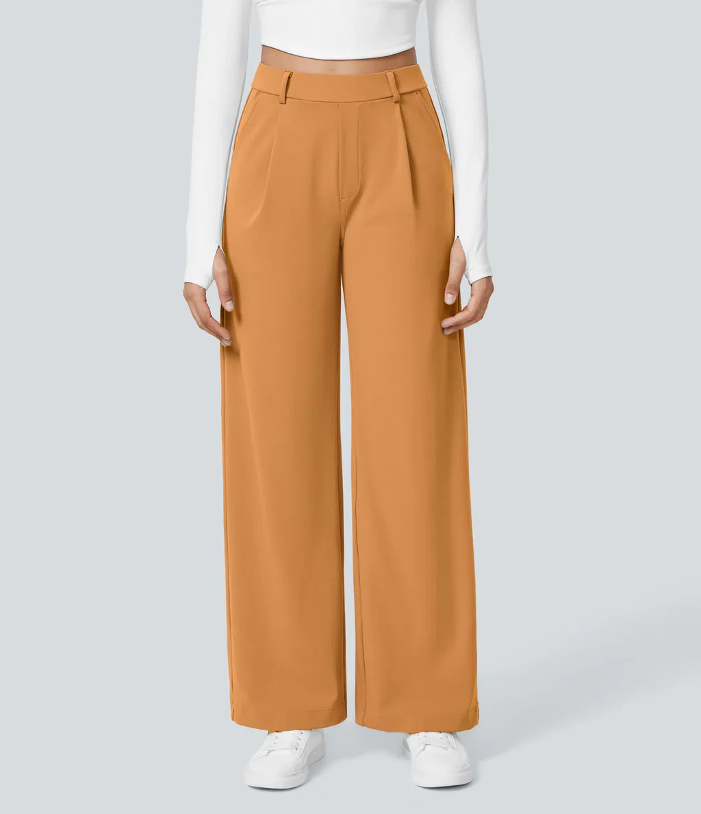 Charmie™ | Casual high waist straight leg broek