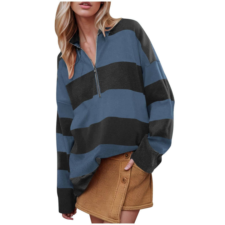 Camilla™ | Comfy lange mouwen pullover trui with half zipper
