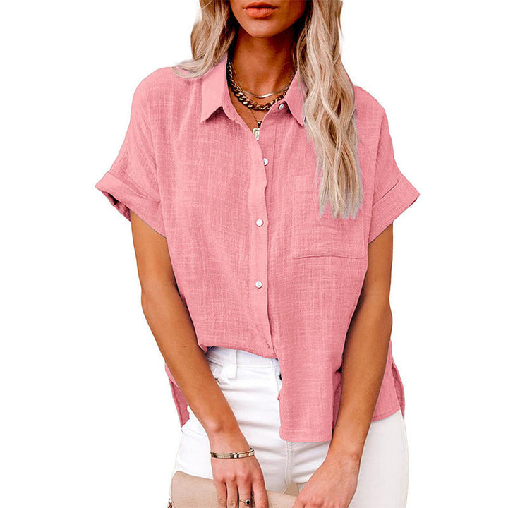Audrine™ | Comfy casual button-up blouse