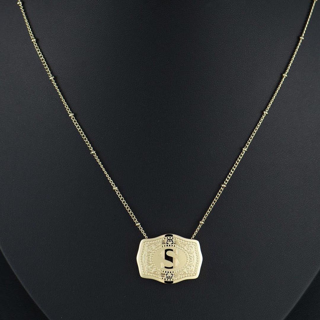 Cindy™ | Stijlvol initial letter pendant necklace