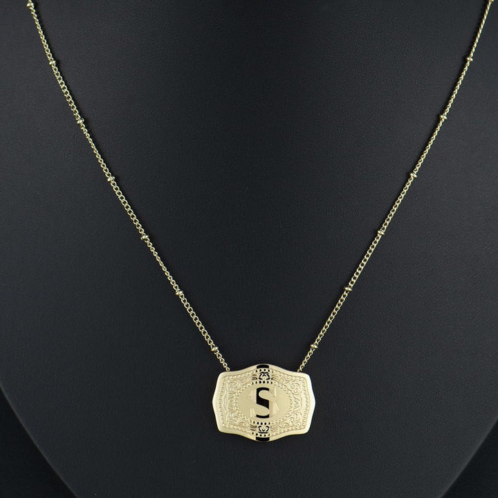 Cindy™ | Stijlvol initial letter pendant necklace